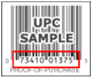 UPC number found under the barcode